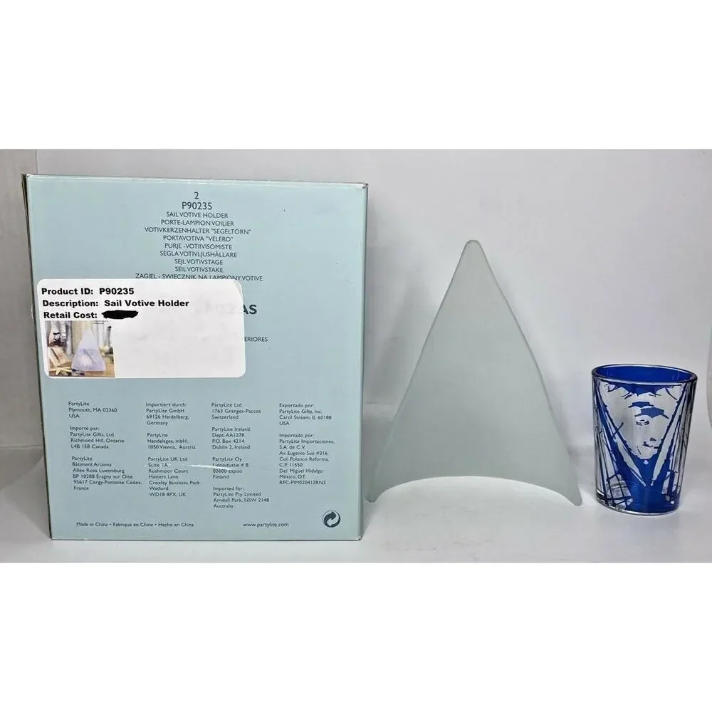 PartyLite Sail Votive‎ Holder Retired Item NIB P10C/P90235